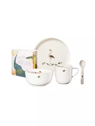 ASA SELECTION | Service de table en porcelaine pour enfants 5 pièces "Leo" | rosa